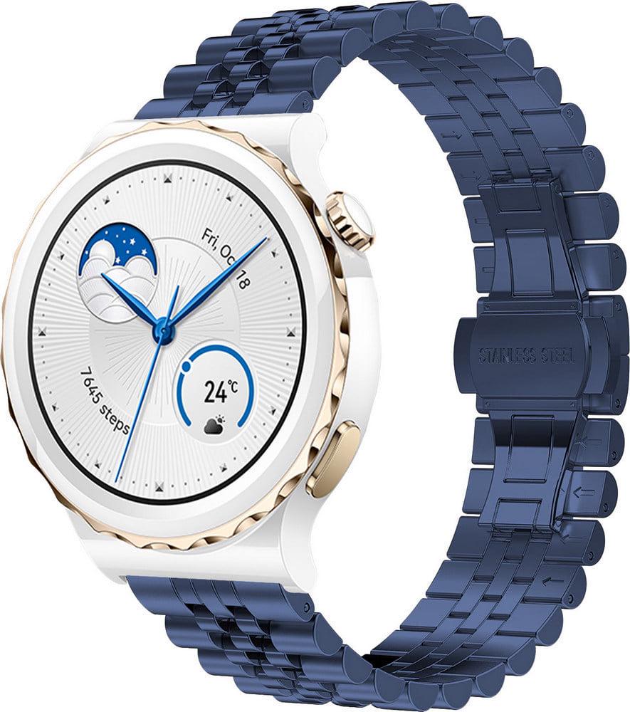 Браслет металевий Stech для Huawei Watch GT3 Pro 43 мм Blue (37993-28)