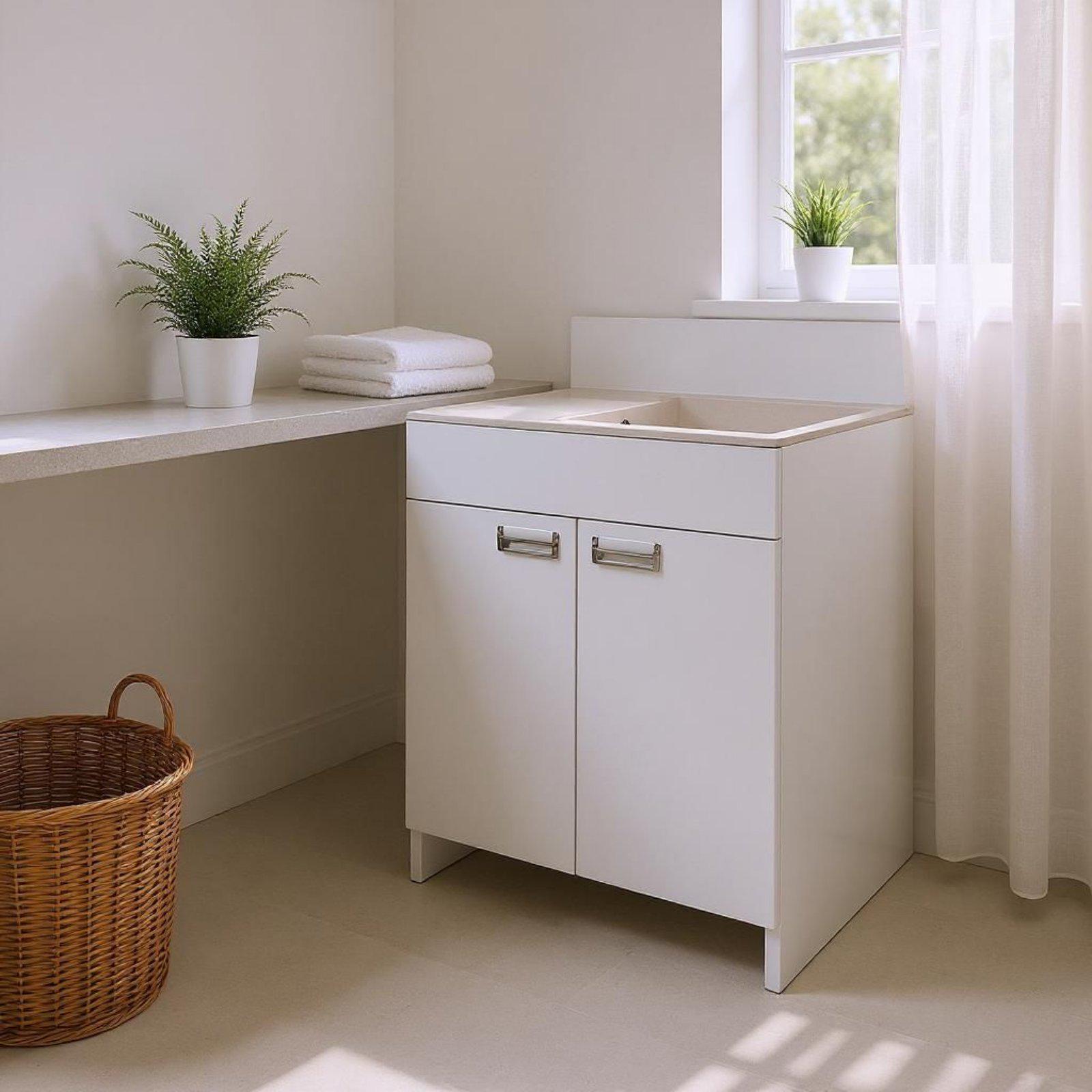 Тумба для кухни с мойкой Mikola-M minimal/Avena 60 см (2440) - фото 10