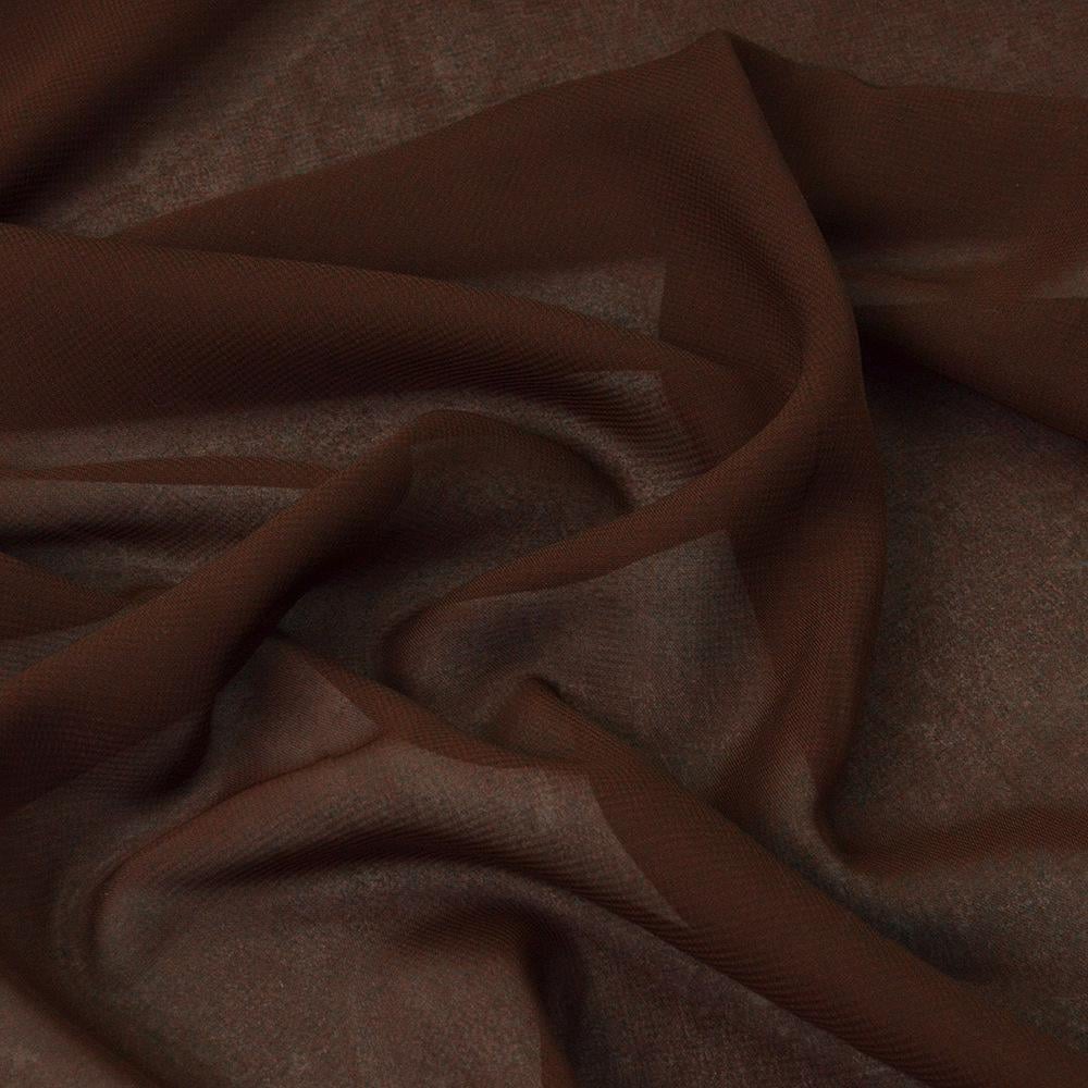 Ткань шифон Мульти Шоколадный (12244)