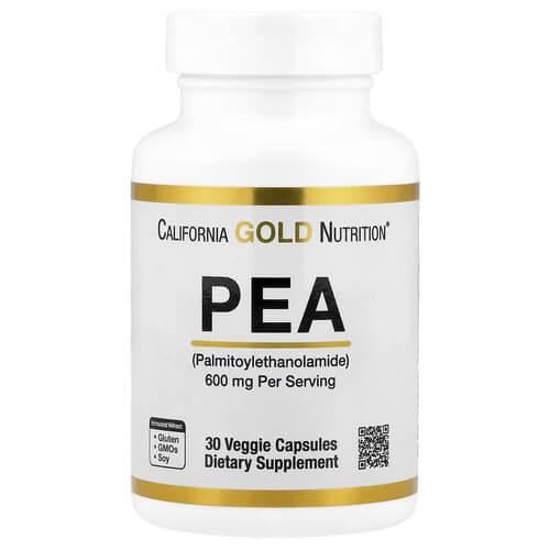 Вітаміни для суглобів та зв'язок California Gold Nutrition PEA 600 мг 30 рослинних капс. (CGN-01594)