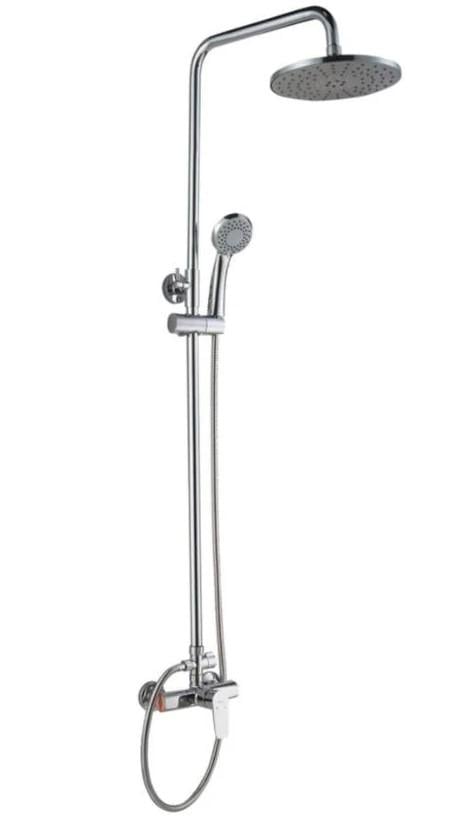 Душевая система Zegor Troya FOB16-A134 со смесителем и тропическим душем Хром