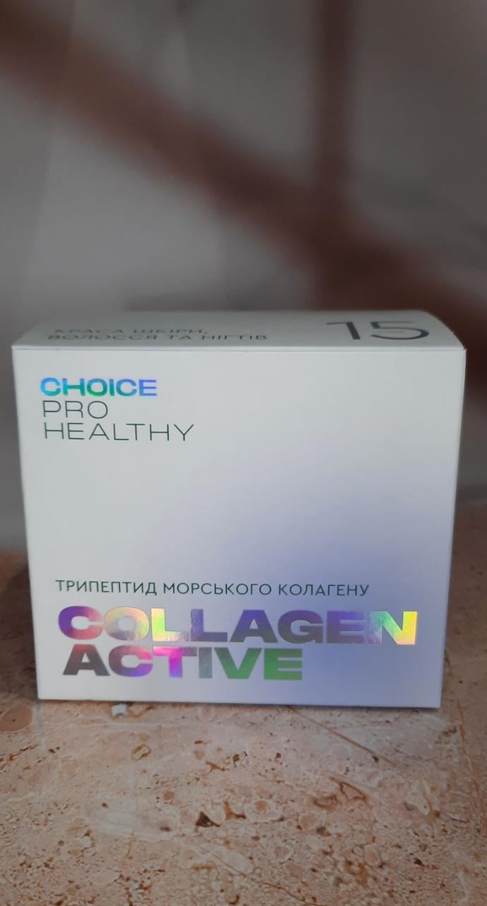 Морський колаген трипептид Choice в саше для суглобів шкіри волосся та нігтів COLLAGEN ACTIVE (2003257400) - фото 4