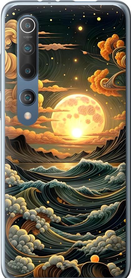 Чехол на Xiaomi Mi 10 Арт волны (6332t-1860-42517) Чехол на Xiaomi Mi 10 Арт волны (6332t-1860-42517)