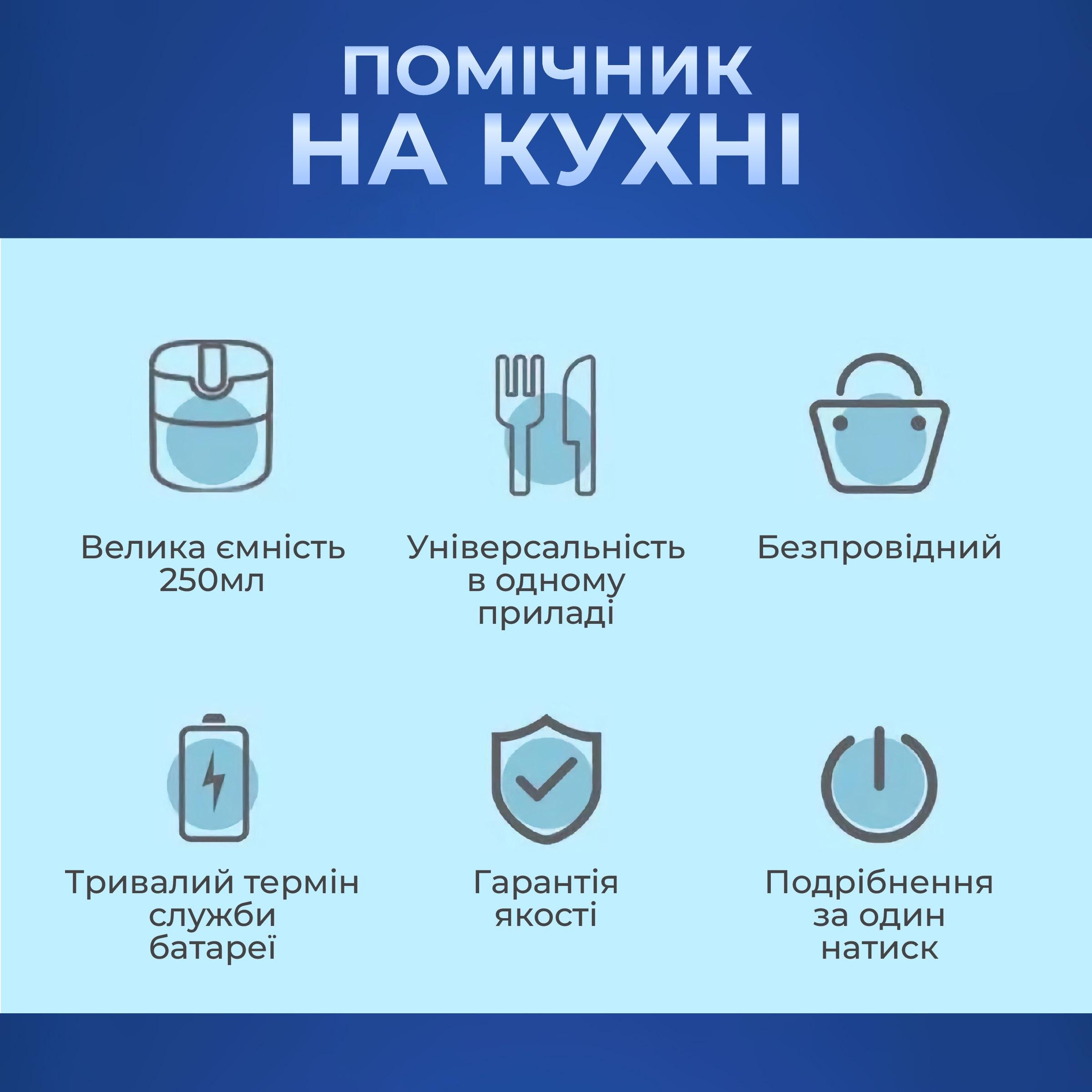 Подрібнювач міні для овочів/фруктів та спецій Kayfovo FP-63 бездротовий/портативний/електричний Green (29049) - фото 5 Подрібнювач міні для овочів/фруктів та спецій Kayfovo FP-63 бездротовий/портативний/електричний Green (29049) - фото 5