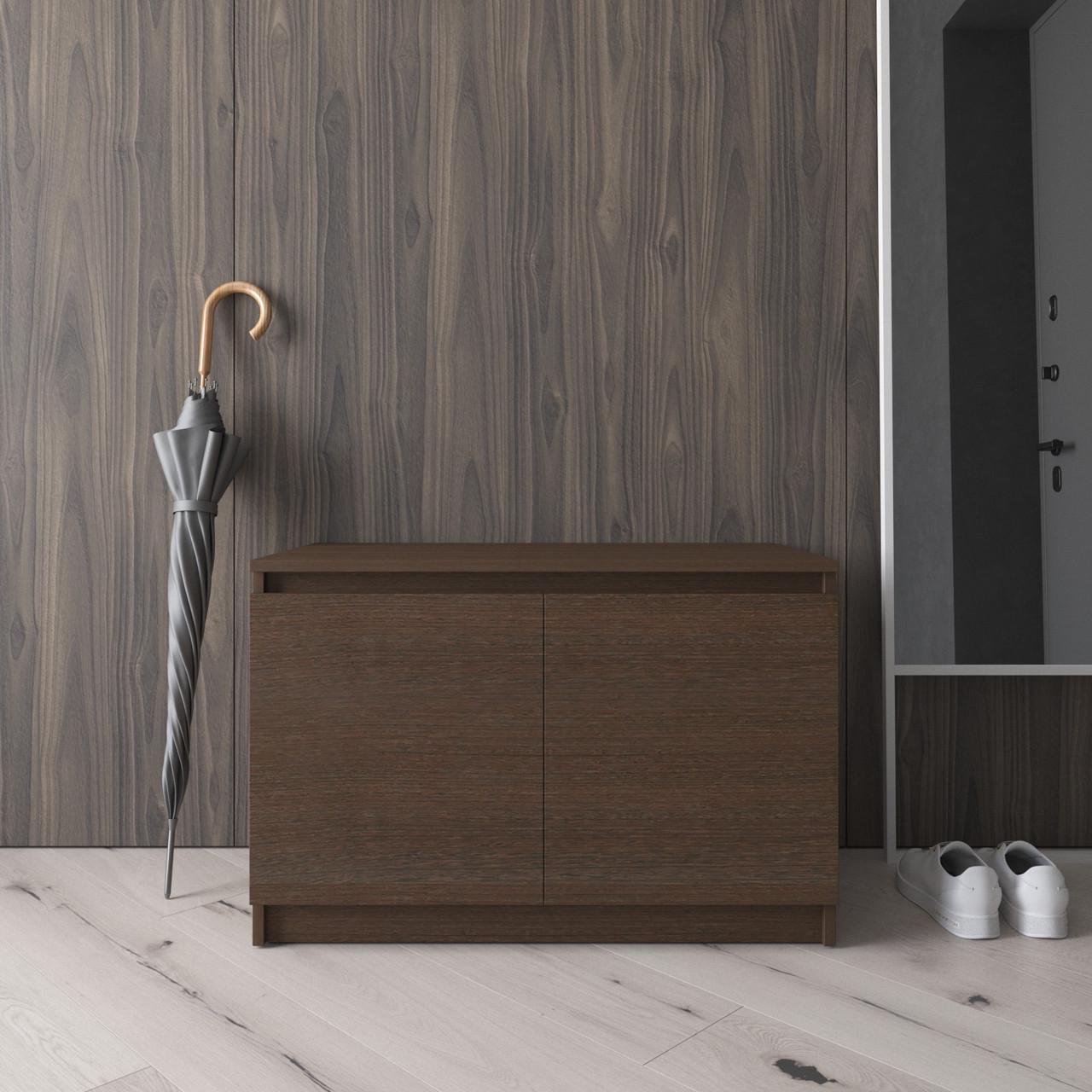 Тумба для обуви Вайс R-20 802х400х530 мм Венге Темный (30718747) - фото 1 Тумба для обуви Вайс R-20 802х400х530 мм Венге Темный (30718747) - фото 1