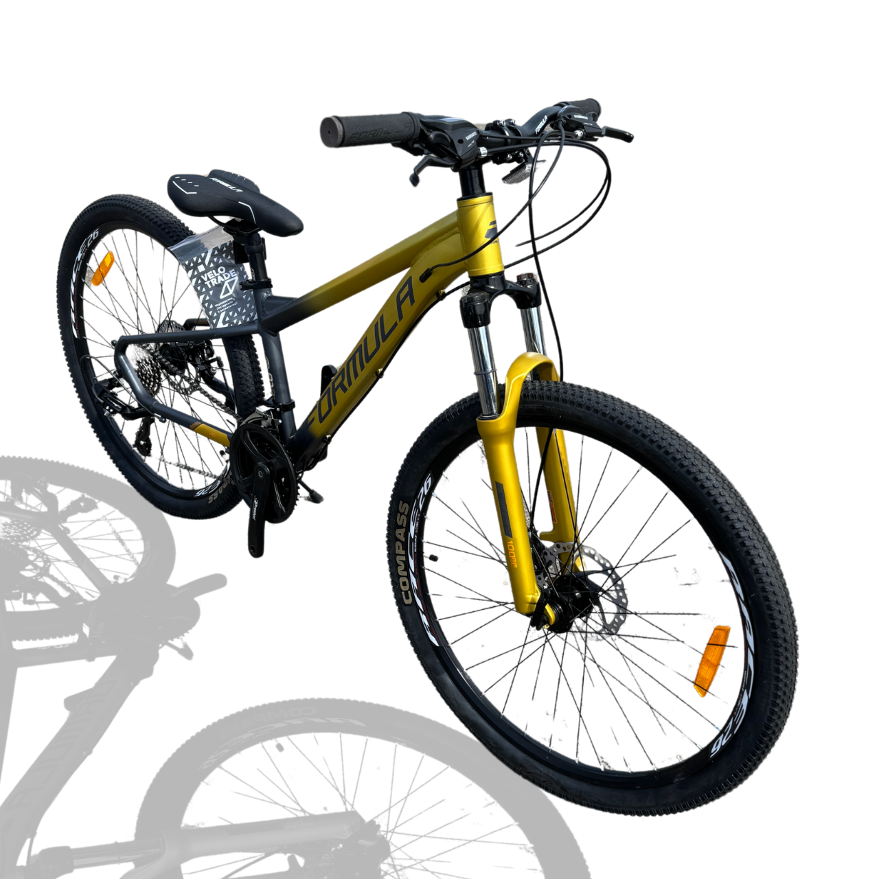 Велосипед AL Formula F-1 DD 26" 13" М 2025 Shimano Золотисто-черный