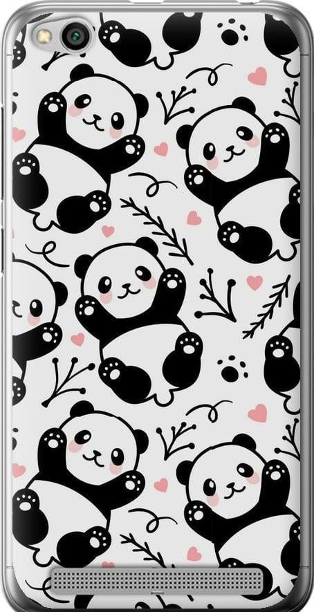 Чехол на Xiaomi Redmi 5A Панды (4318u-1133-42517)