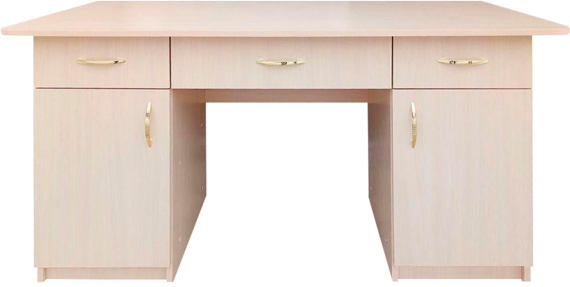 Стол письменный МАКСИ-МЕбель Феникс плюс 1600 Дуб молочный (10220)