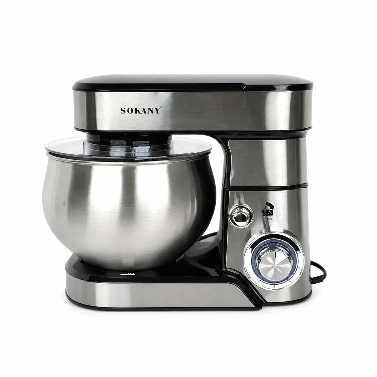 Миксер планетарный Sokany SK-05008 металлическая чаша 6 л 1600 Вт
