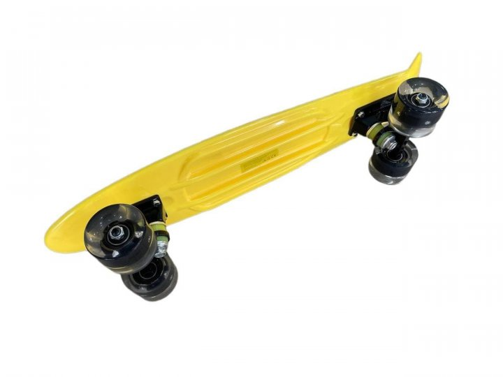 Пенніборд круїзер Penny Board Yellow 56х15 см з колесами що світяться. (1632123536) - фото 2 Пенніборд круїзер Penny Board Yellow 56х15 см з колесами що світяться. (1632123536) - фото 2