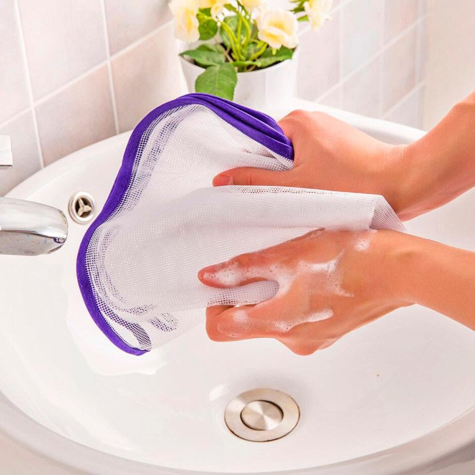 Тканевая сетка для глажки белья Protective cloth набор 40х57 см 3 шт. Белый/Фиолетовый (1009375-White) - фото 4 Тканевая сетка для глажки белья Protective cloth набор 40х57 см 3 шт. Белый/Фиолетовый (1009375-White) - фото 4