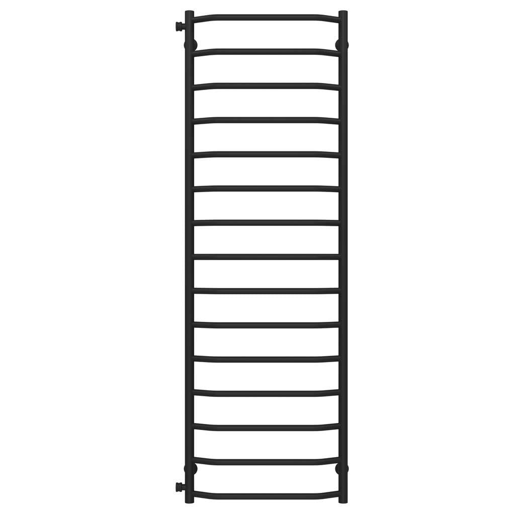 Полотенцесушитель водяной Deffi Трапеция П15 боковое левое подключение нержавеющая сталь 500х1600 мм Черный (C.TR.160.50.15.B.B)