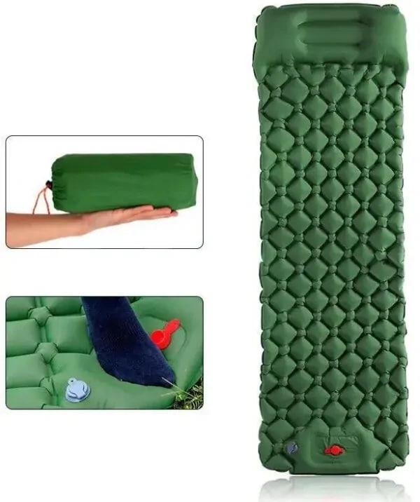 Надувний матрац 190х58х5 см з вбудованим насосом і подушкою - фото 6 Надувний матрац 190х58х5 см з вбудованим насосом і подушкою - фото 6