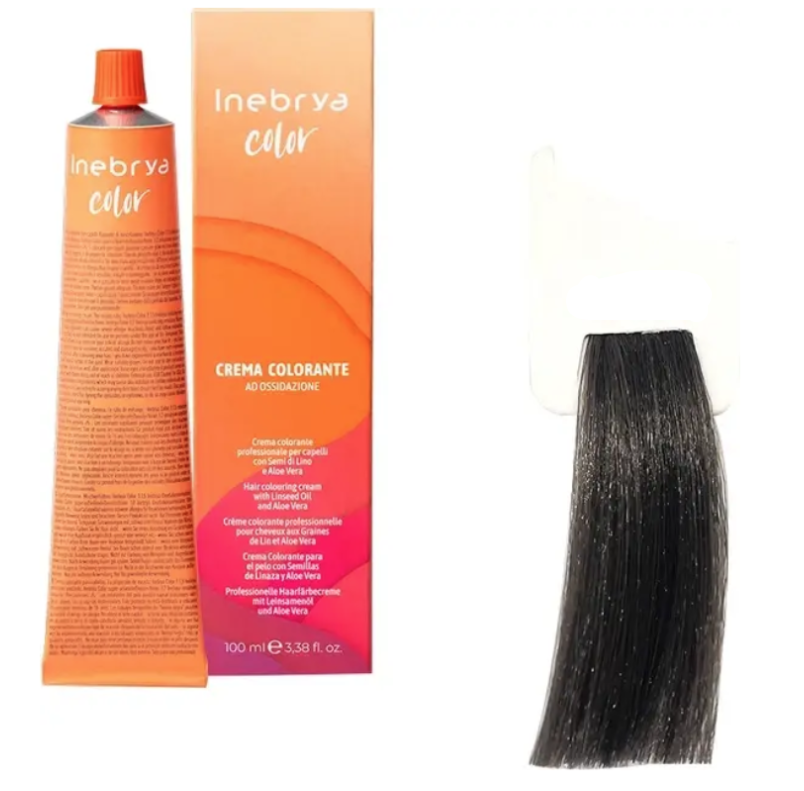 Крем-краска для волос INEBRYA Color с содержанием аммиака 100 мл 4/00 Насыщенный каштан