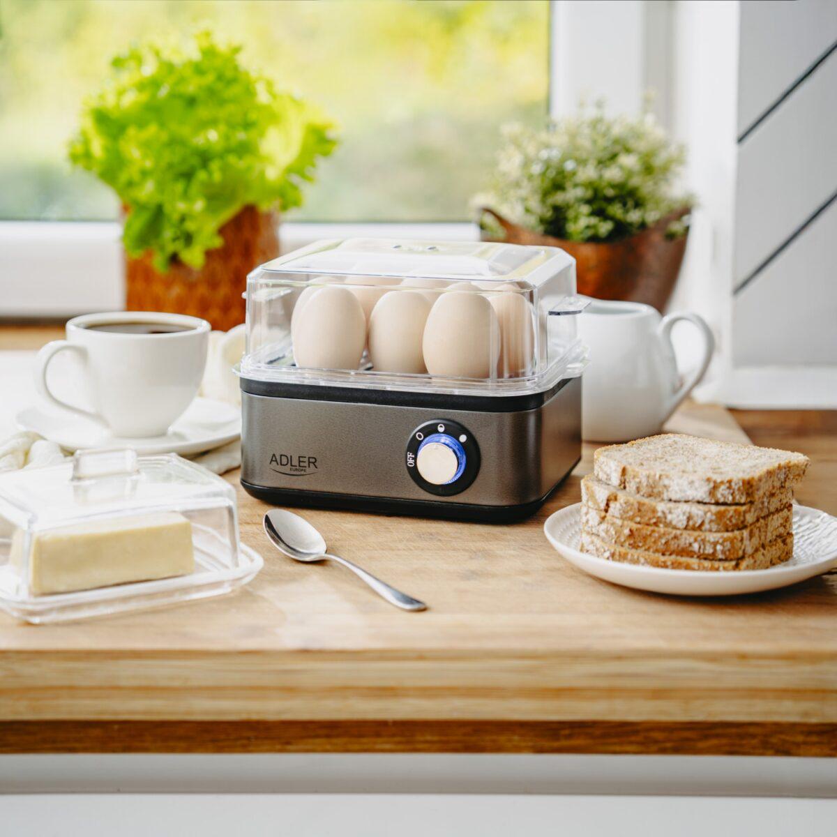 Яйцеварка Adler AD 4486 Gun Metal металева на 8 яєць (29918248) - фото 16 Яйцеварка Adler AD 4486 Gun Metal металева на 8 яєць (29918248) - фото 16