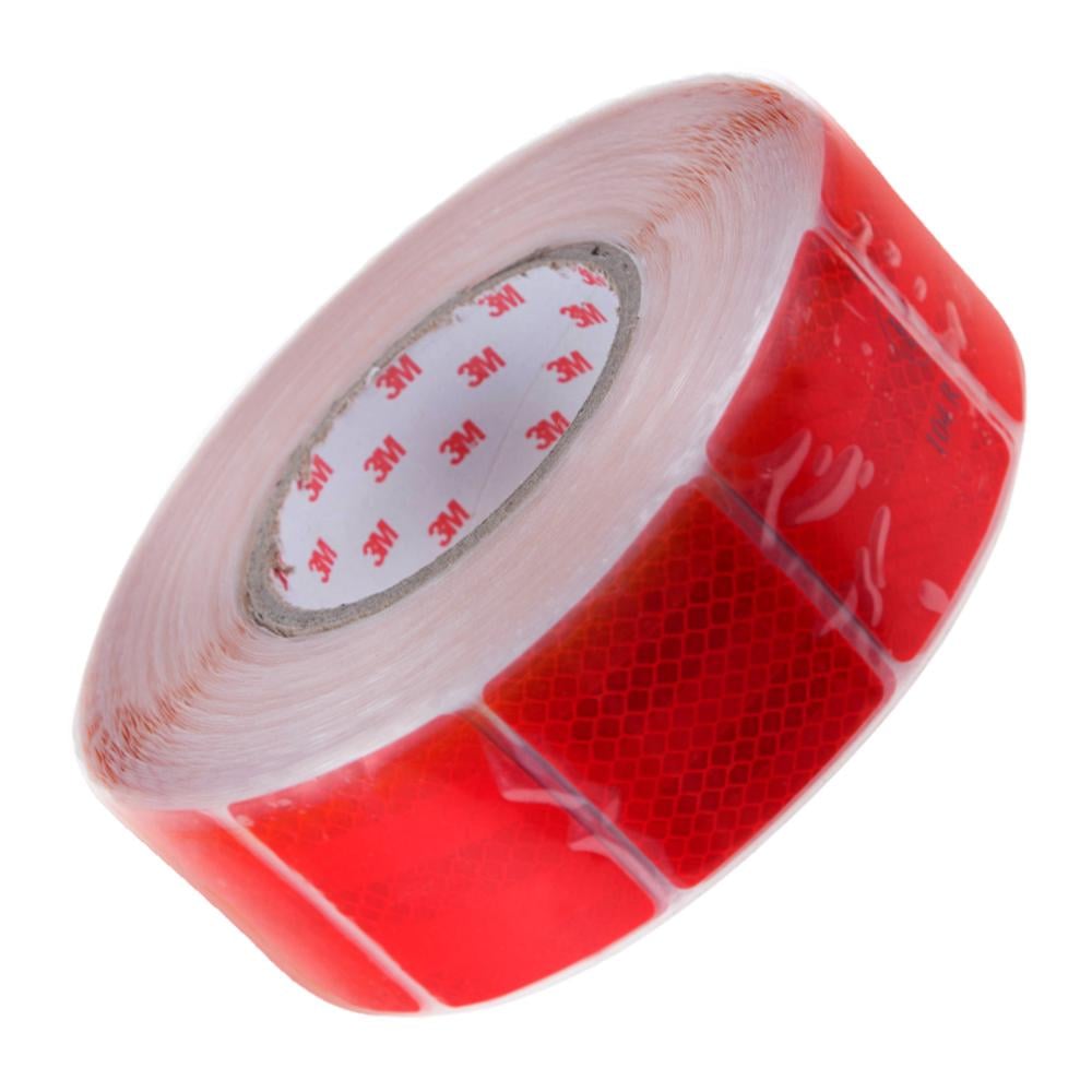 Стрічка світловідбиваюча сигментована 5 см 1 м Red (51477)