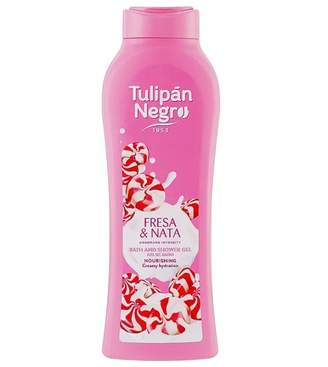 Гель для душа Tulipan Negro Strawberry Cream Shower Gel Клубничный крем 650 мл (32124111)