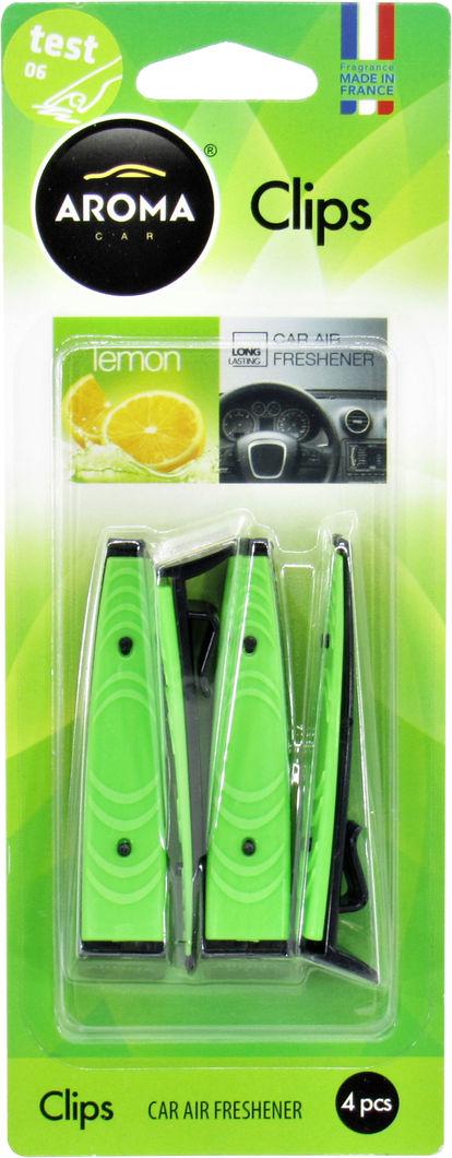 Ароматизатор для авто Aroma Car Clips Lemon на дефлектор сухой 5 мл (0392740) Ароматизатор для авто Aroma Car Clips Lemon на дефлектор сухой 5 мл (0392740)