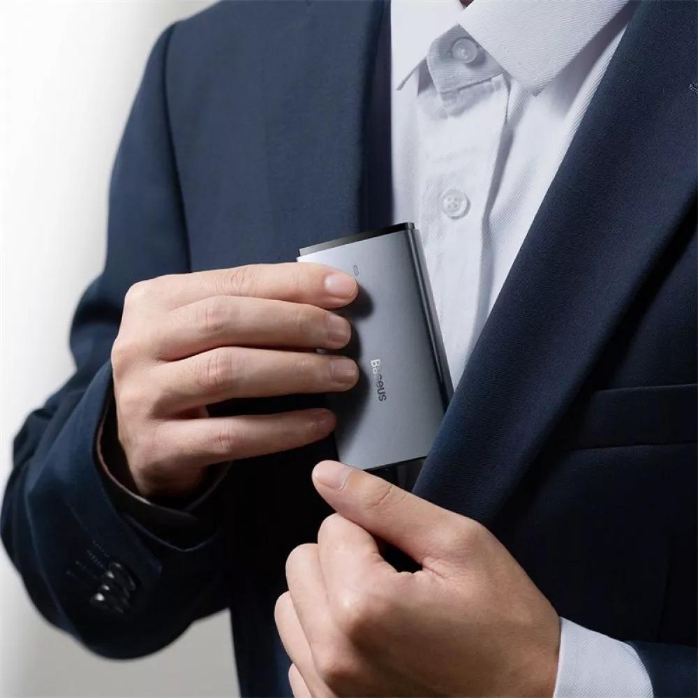 Мережевий зарядний пристрій тревел зарядка BASEUS GaN5 Pro Ultra-Slim 65W Type-C+USB кабель Type-C to Type-C 100W 1 м - фото 8 Мережевий зарядний пристрій тревел зарядка BASEUS GaN5 Pro Ultra-Slim 65W Type-C+USB кабель Type-C to Type-C 100W 1 м - фото 8