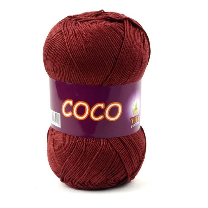 Пряжа Vita Cotton Coco 4325 бордо (3401)