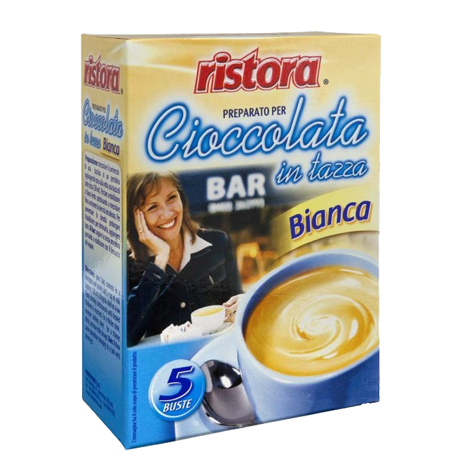 Горячий шоколад без глютена Cioccolata Bianca Ristora 23 г 5 шт. (8004990112233)