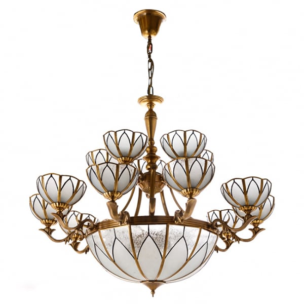 Люстра Flora классическая на 15 плафонов (AT012/10+5)