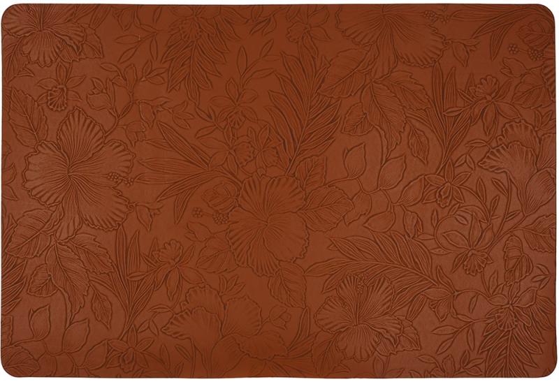 Набор сервировочных ковриков Flowery из эко-кожи 6 шт. 30х45 см Терракотовый Набор сервировочных ковриков Flowery из эко-кожи 6 шт. 30х45 см Терракотовый