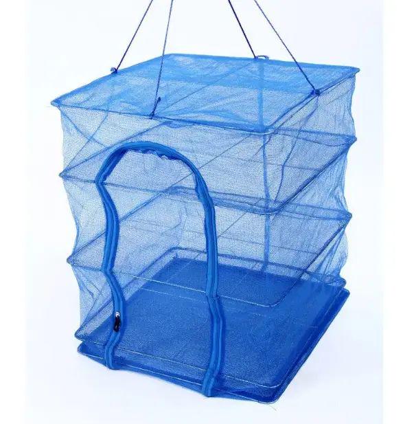 Сушарка підвісна 3-ярусна сітчаста для риби/грибів/ягід/трав 45x45x70 см (opt-20952) - фото 4