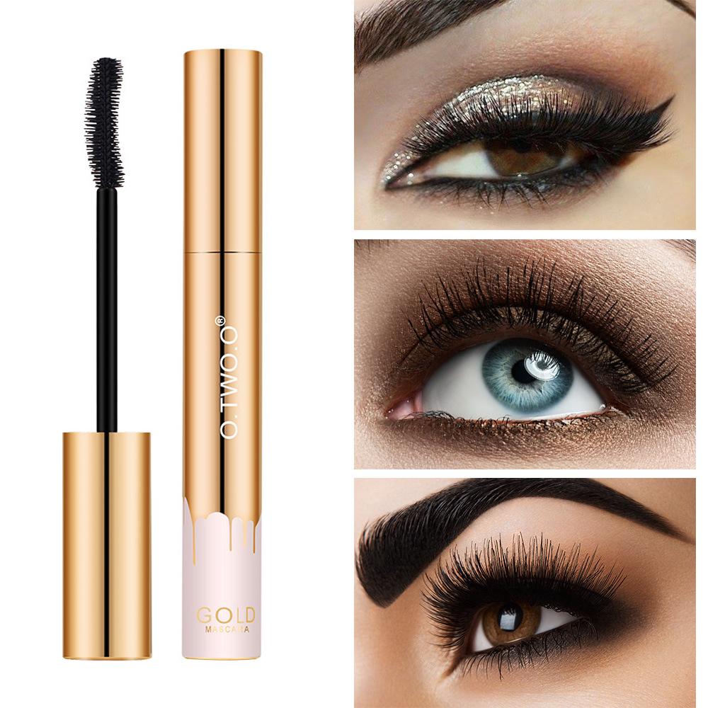 Туш для вій з ефектом подовження O.TWO.O Instant Oversize Volume Gold Mascara 10 г Чорний - фото 2