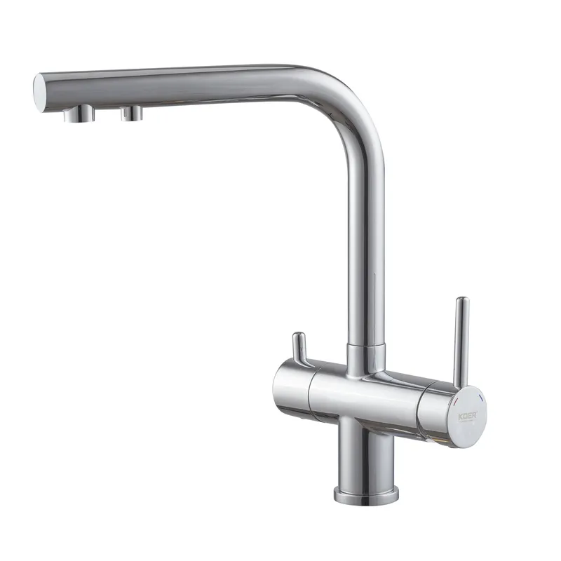 Змішувач для кухні KOER KB-72001-01 з виходом для питної води Хром (KR3391)