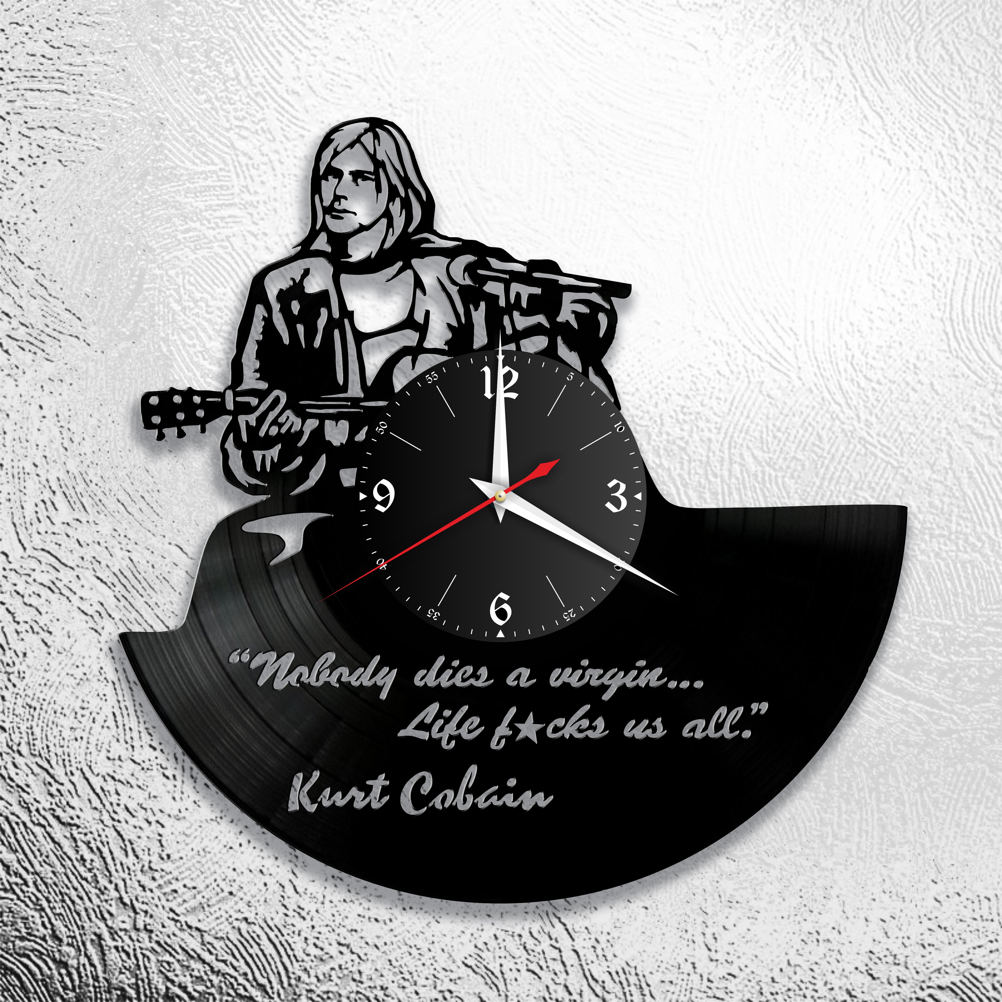 Часы настенные Nirvana 0686 из виниловой пластинки