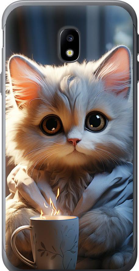 Чехол на Samsung Galaxy J3 (2017) White cat (5646u-650-42517)