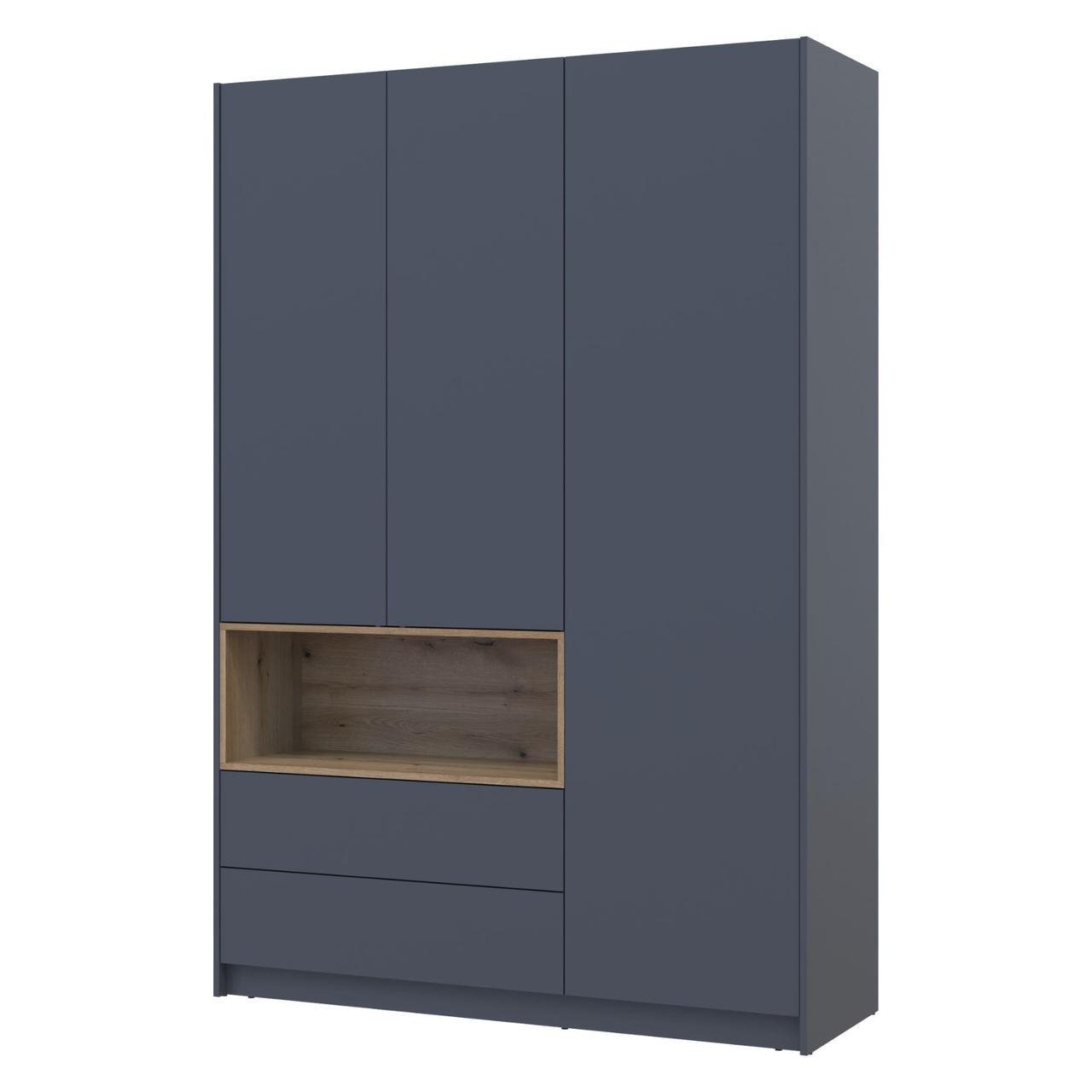 Шкаф с нишей Doros Дэйл 150х52х220 см Графит/Дуб евок (DRS-011282)