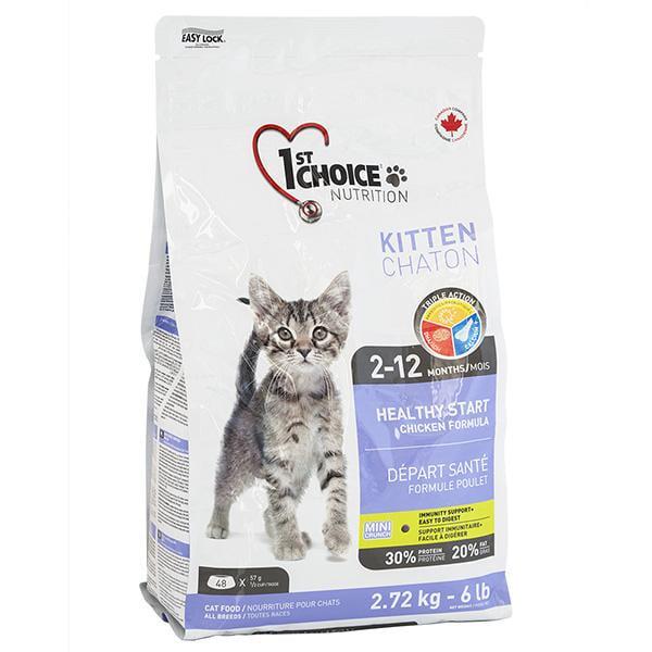 Корм сухой 1st Choice Kitten Healthy Start для котят 2,72 кг