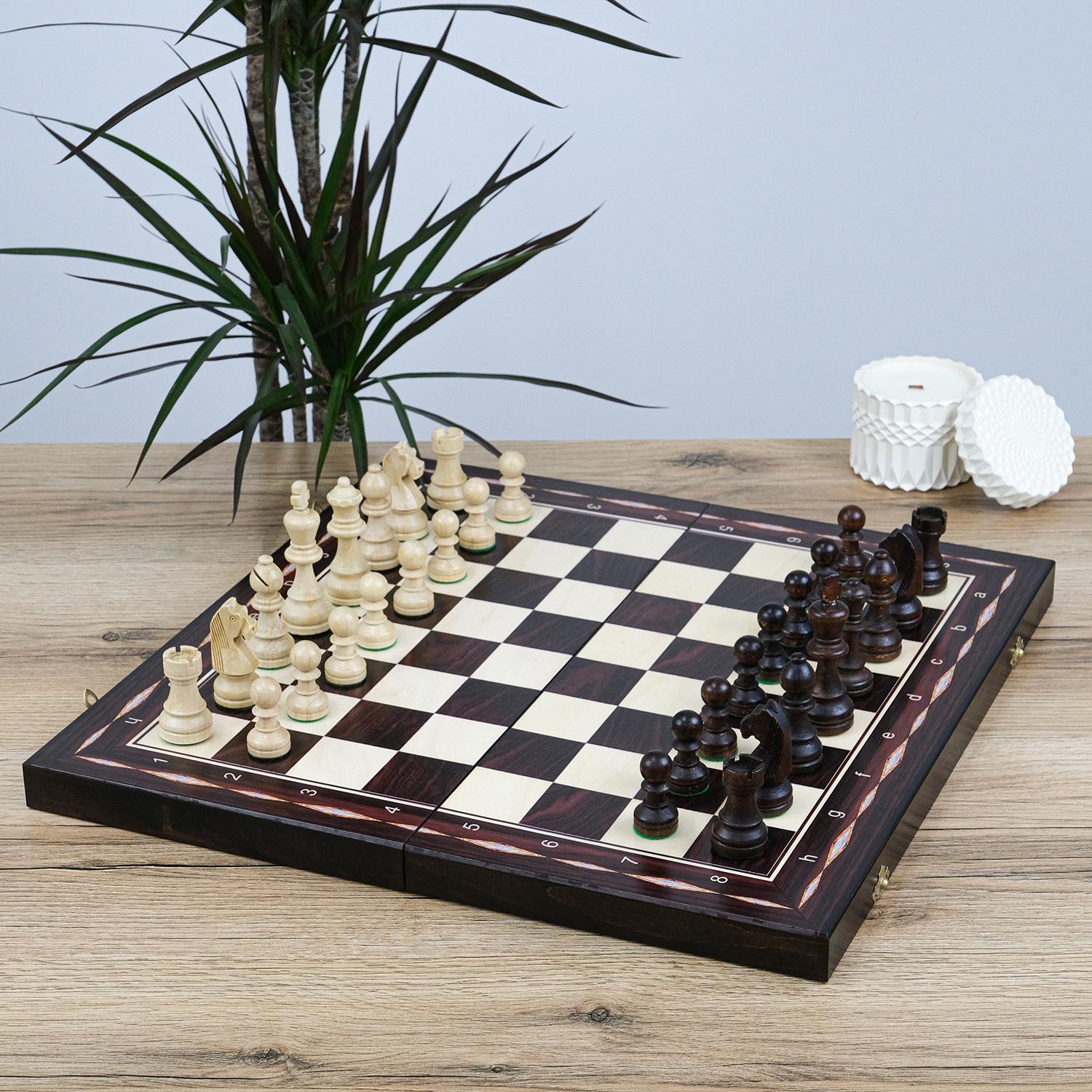 Комплект 3в1 шахматы/шашки/нарды 470х470 мм (СН 50)