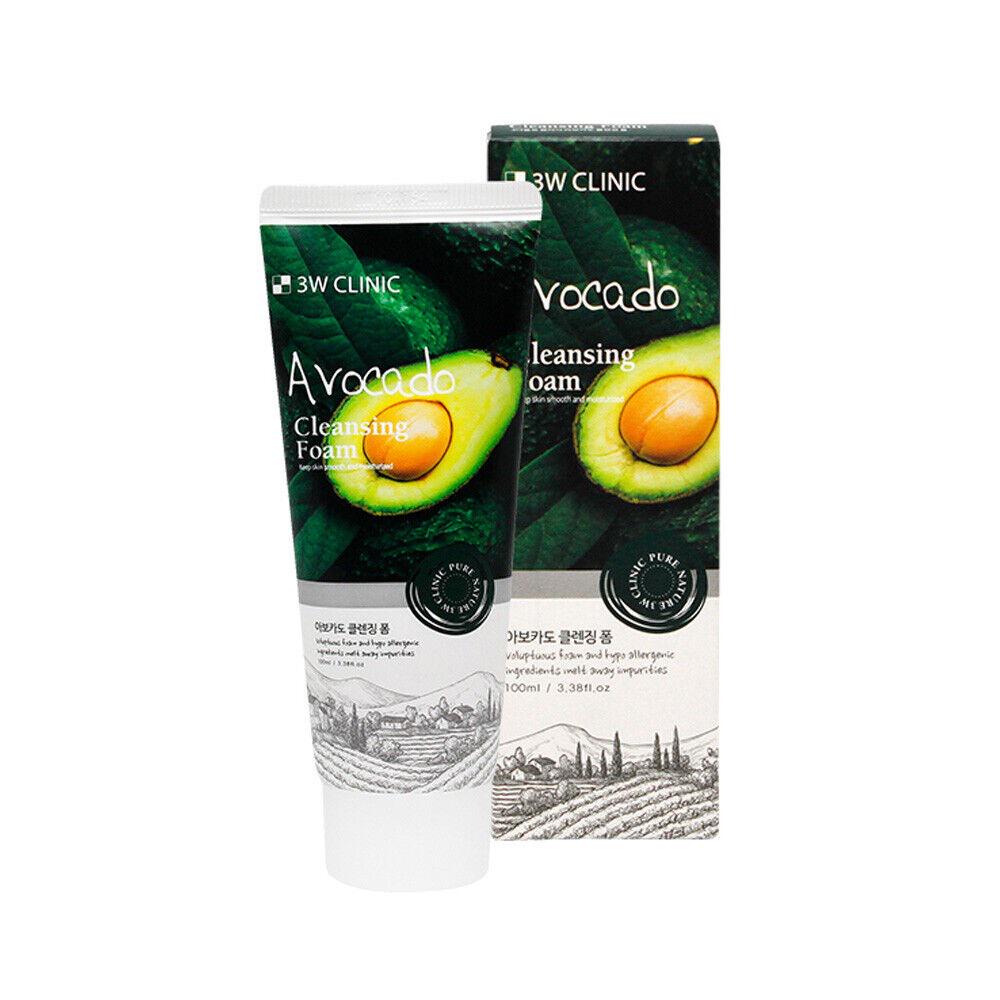 Пенка для умывания Avocado Cleansing Foam 3W Clinic 100 мл (8809772620728) - фото 2