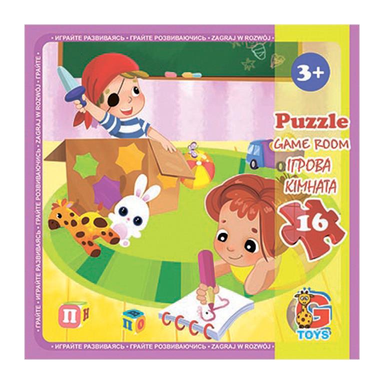 Пазлы детские картонные G-Toys Детская площадка 16 эл. (IP-177-P-754)