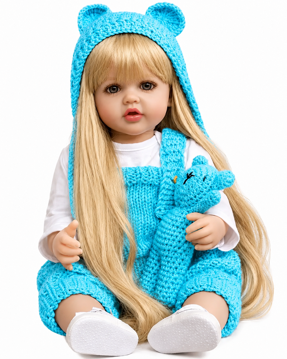 Кукла Reborn Baby реалистичная силиконовая 55 см (К0100323)