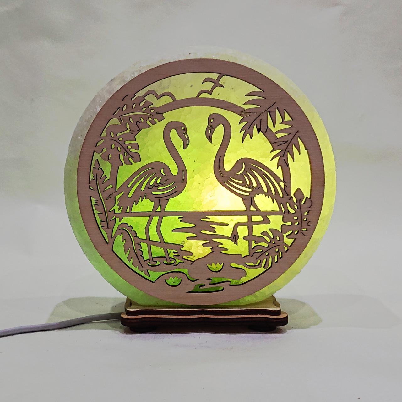 Соляной светильник Фламинго (KБ-00034-g)