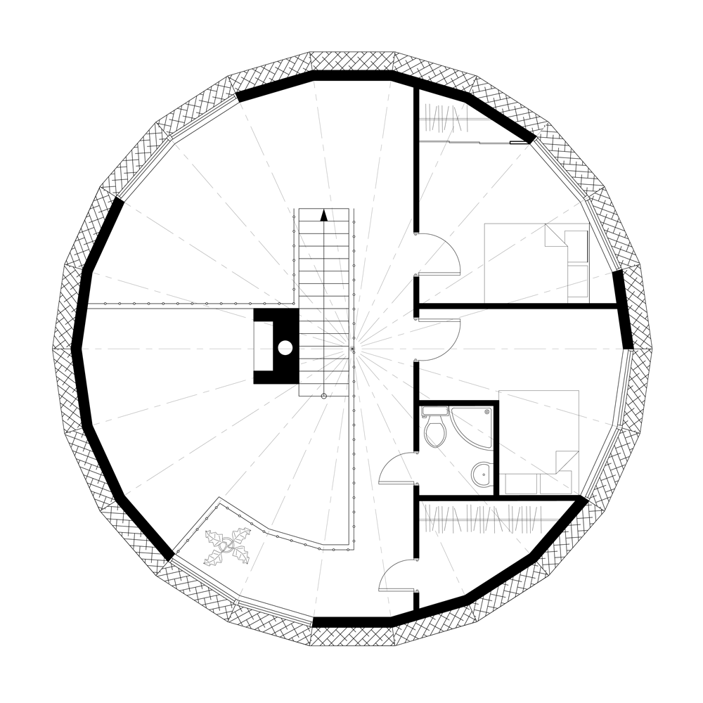 Будинок купольний Freedome House 12 2 поверхи швидкозбірний каркасний S 180 м2 (FDH 12) - фото 9