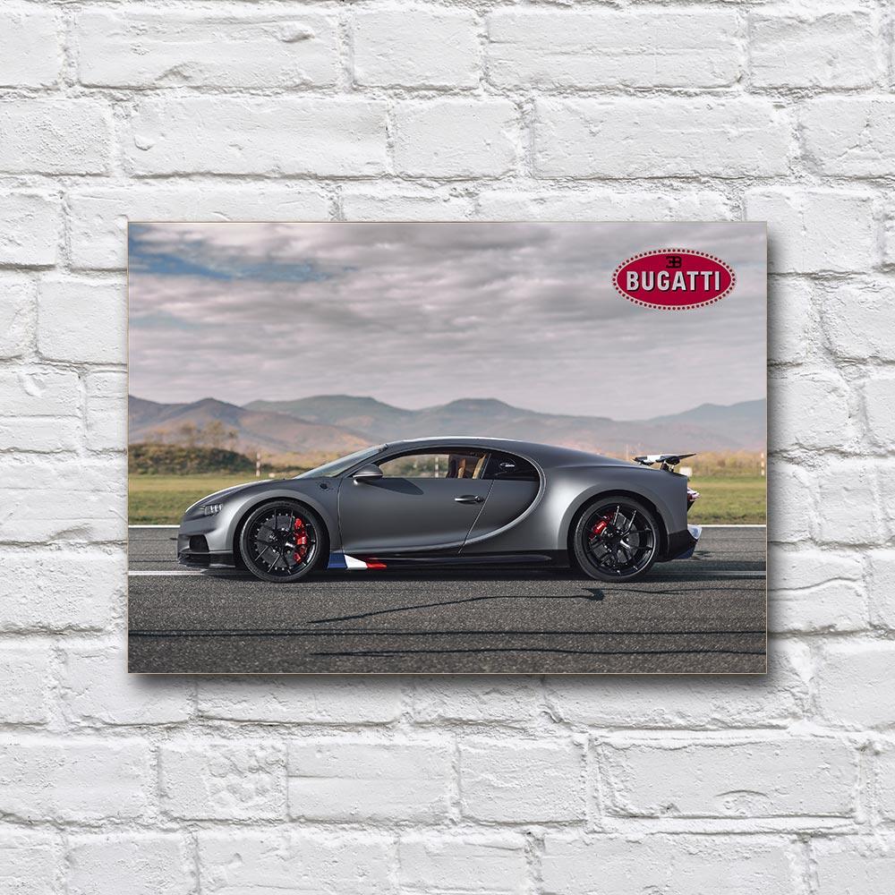 Постер дерев’яний Bugatti Chiron 210х297 мм (18169686)