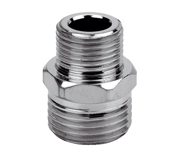 Ниппель редукционный Remer1/2х3/4 Люкс Хром (5151234)