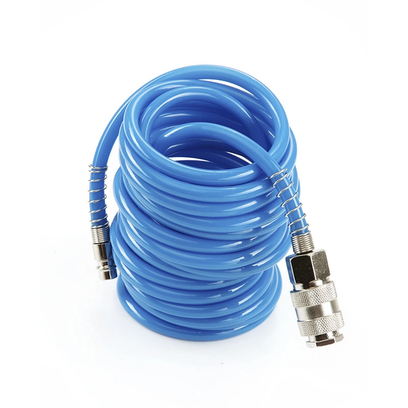 Шланг высокого давления спиральный полиуретановый с быстросъемными соединениями Apro 6,5х10 мм 20 м (850147)