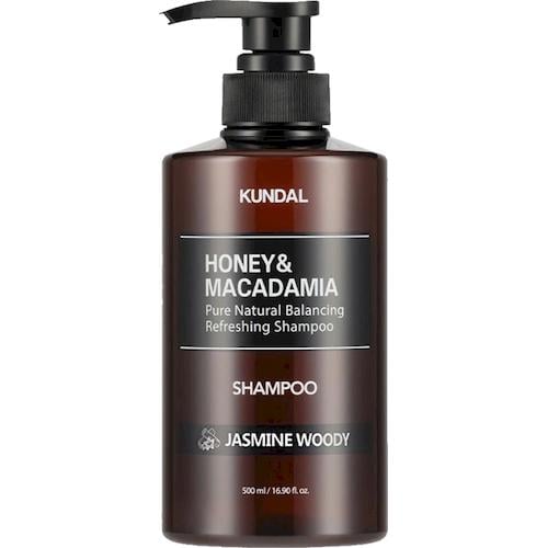 Шампунь безсульфатный Kundal Honey&Macadamia Aroma Edition Жасминовый аромат древесины 500 мл - фото 1