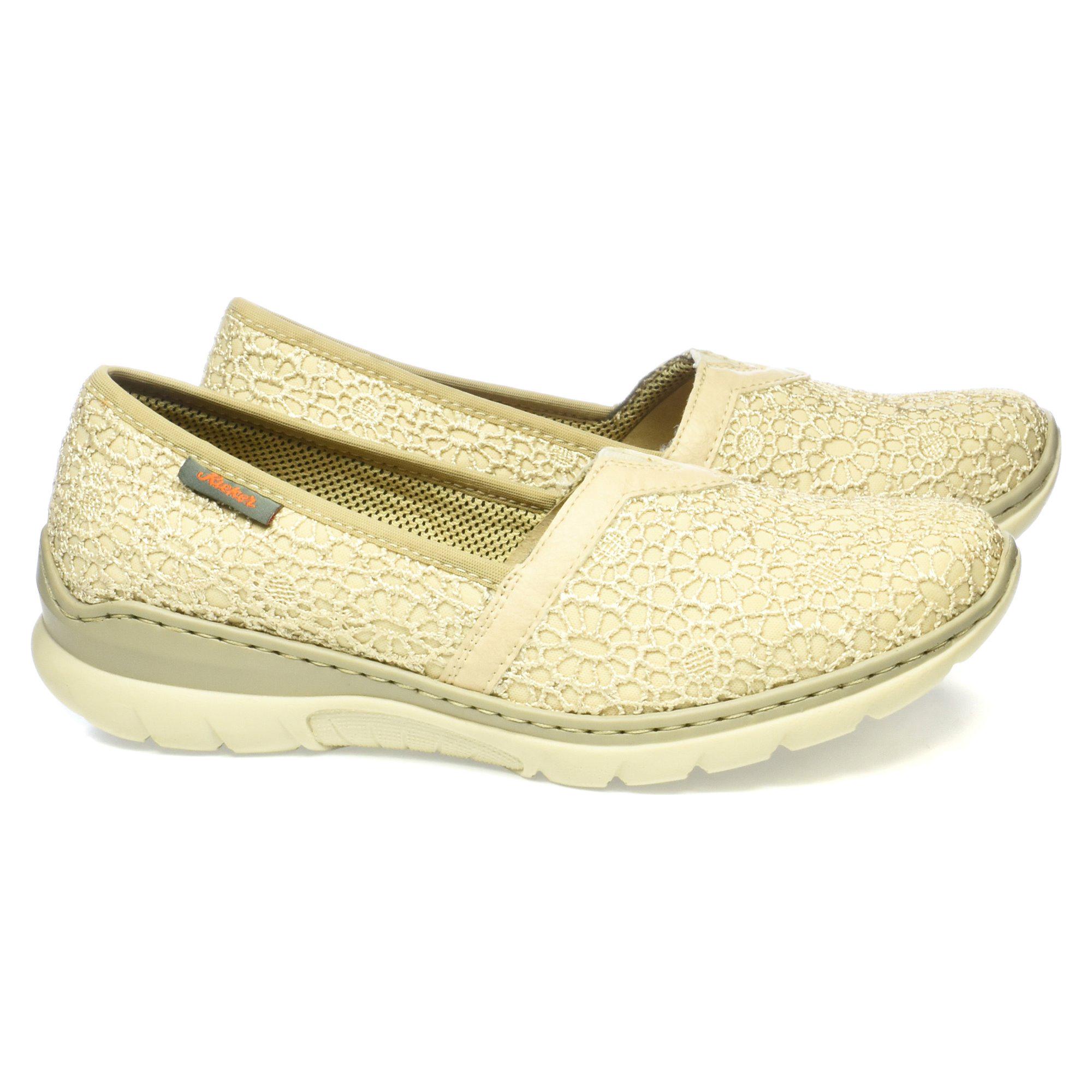 Мокасины женские Rieker р. 36 Бежевый (04633-36) - фото 4