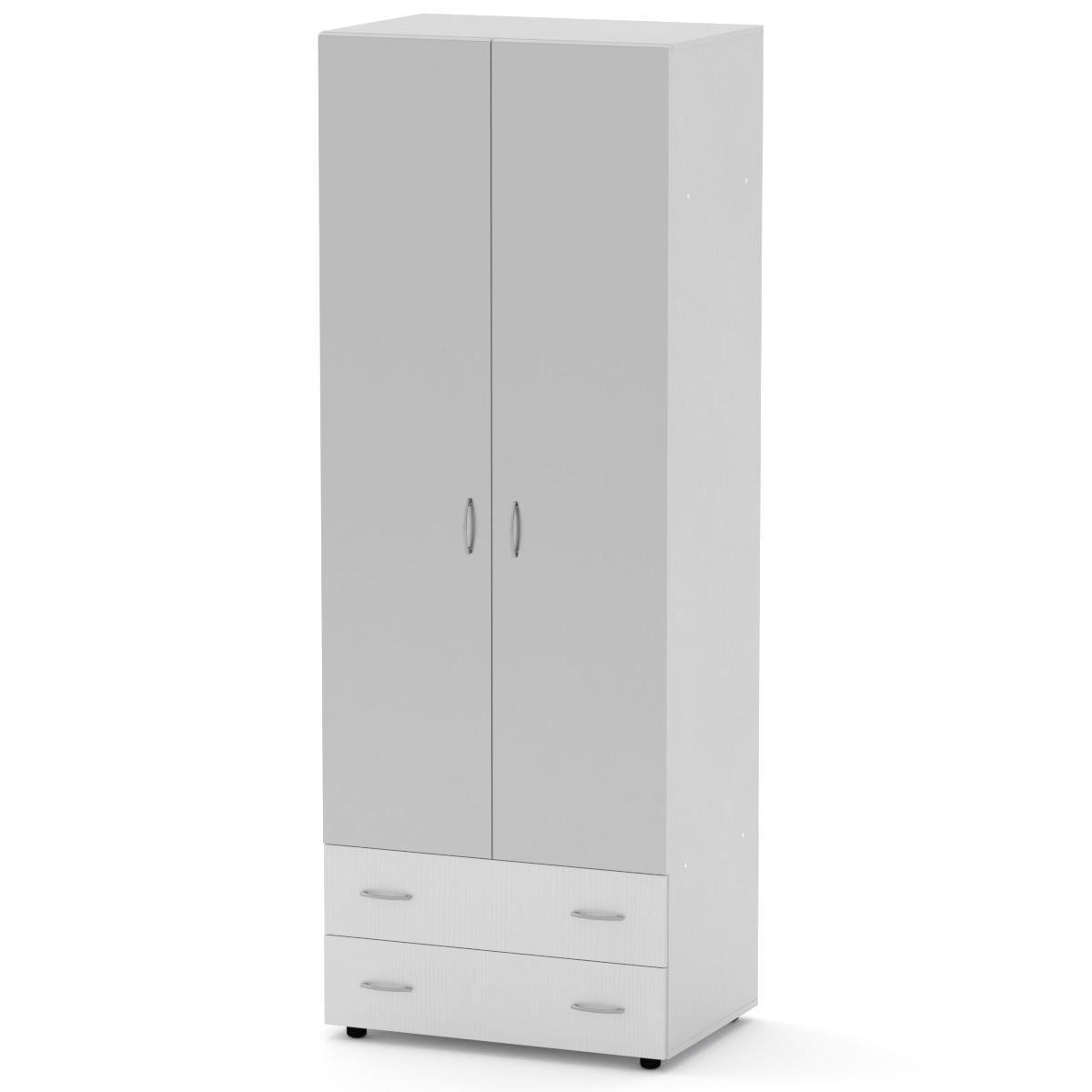 Шкаф с зеркалами Компанит Шкаф-5 Альба/Белый