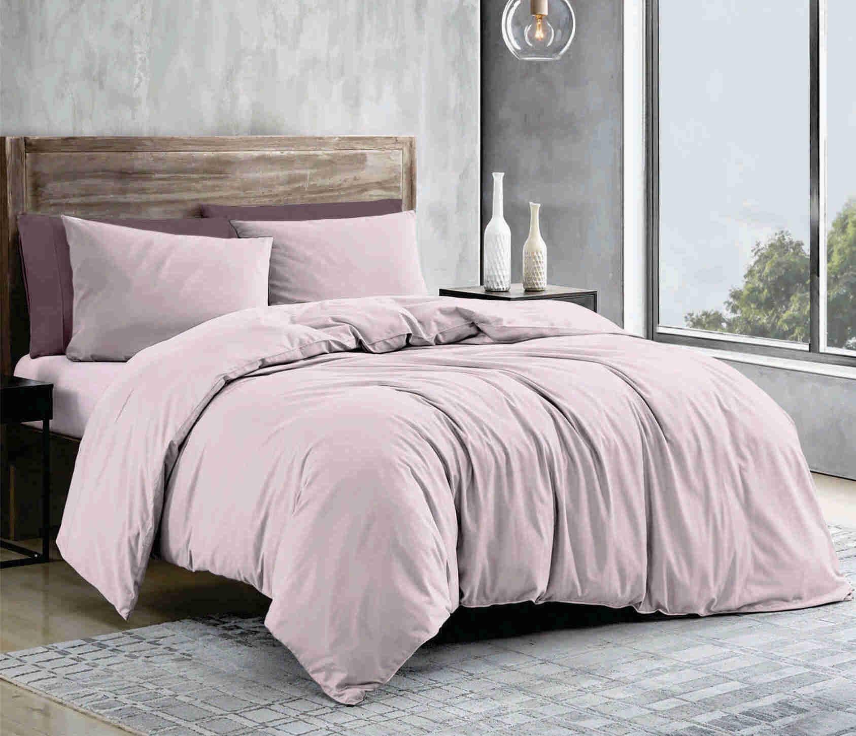 Підковдра бязь голд люкс двоспальна 180х215 см Рожевий