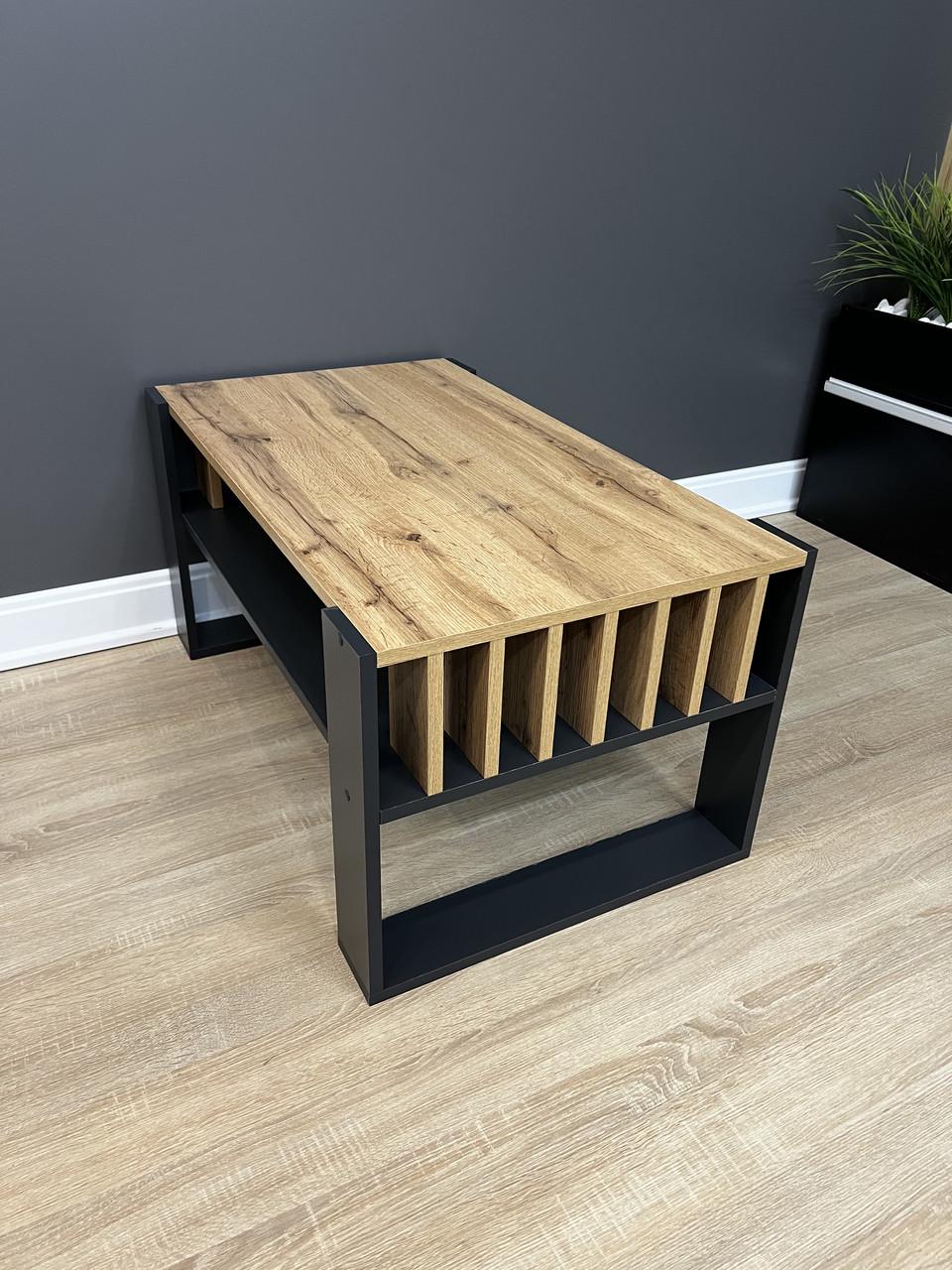 Стіл журнальний Вествуд 990/450/500 мм Дуб Аппалачі/Антрацитовий - фото 4 Стіл журнальний Вествуд 990/450/500 мм Дуб Аппалачі/Антрацитовий - фото 4