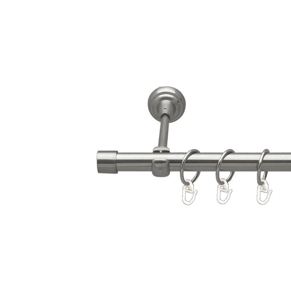 Карниз трубчатый Orvit Заглушка одинарная 19 мм 240 см Нержавеющая сталь (000-9772) - фото 1 Карниз трубчатый Orvit Заглушка одинарная 19 мм 240 см Нержавеющая сталь (000-9772) - фото 1