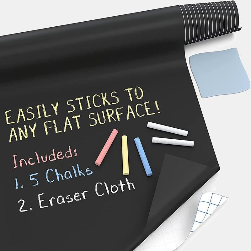 Доска самоклеящаяся гибкая Black Board Sticker для рисования мелом Доска самоклеящаяся гибкая Black Board Sticker для рисования мелом